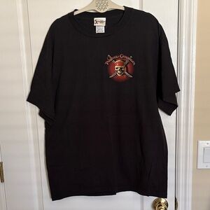 Vintage 90s Disney Black Pirates of the Caribbean Graphic Tee